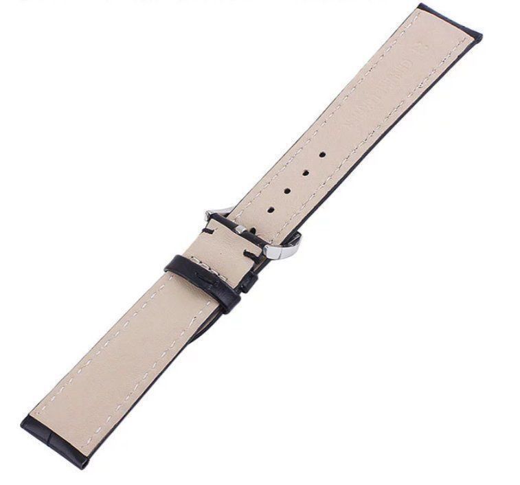 Bracciali & Braccialetti: 16mm Leder Uhrenarmband, schwarz – Nuovo e nell'imballaggio originale da Courlevon venduto da HotSaleandPrice 1