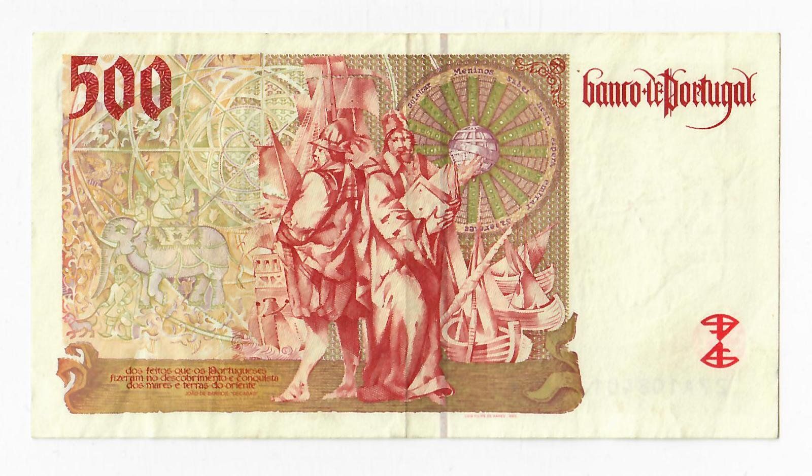 Banconote: Banknote Portugal, 500 Escudos, 1997 – Usato da Landquart venduto da balboajimmy 1