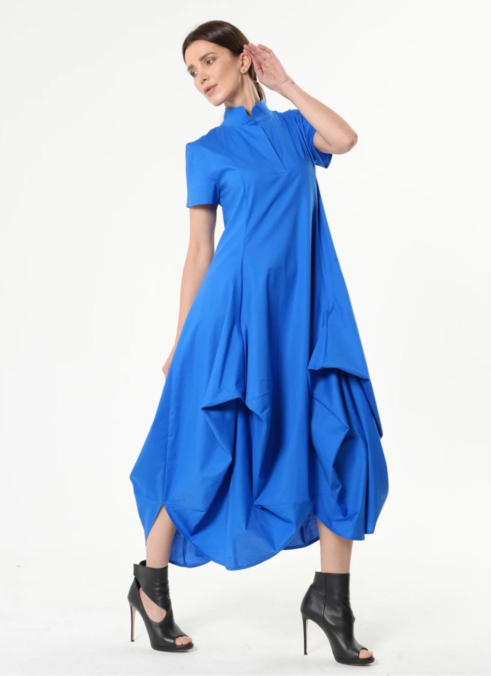 Vestiti: Königsblaues Designerkleid - Kurzarm – Nuovo e nell'imballaggio originale da Zürich venduto da Naebeli 2