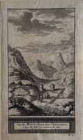 Kupferstich um 1720, Julierpass, Engadin, Graubünden