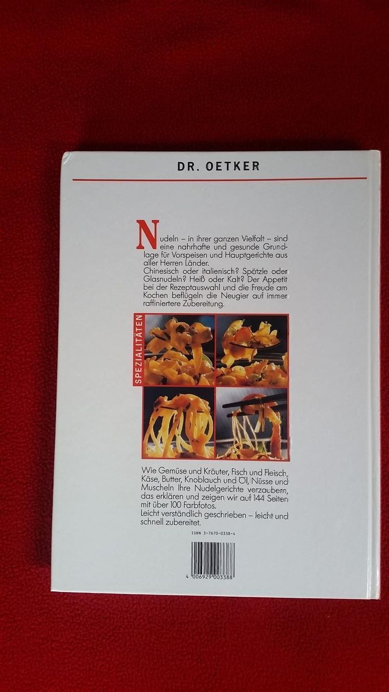Libri: Dr. Oetker Nudel Kochbuch – Usato da Winterberg ZH venduto da Gemini63 2