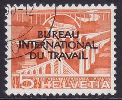 Dienstmarke BIT SBK-Nr. 84 (Technik und Landschaft 1950)