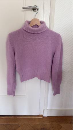Pull en laine lilas