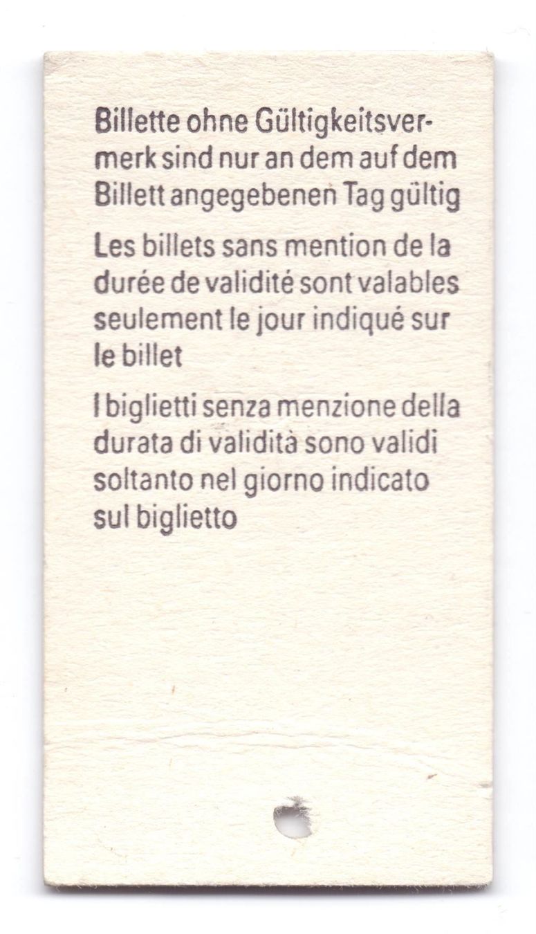 Biglietti: Billette Wengen - Kleine Scheidegg WAB – Usato da Langenthal venduto da Sammlungs_aus 1