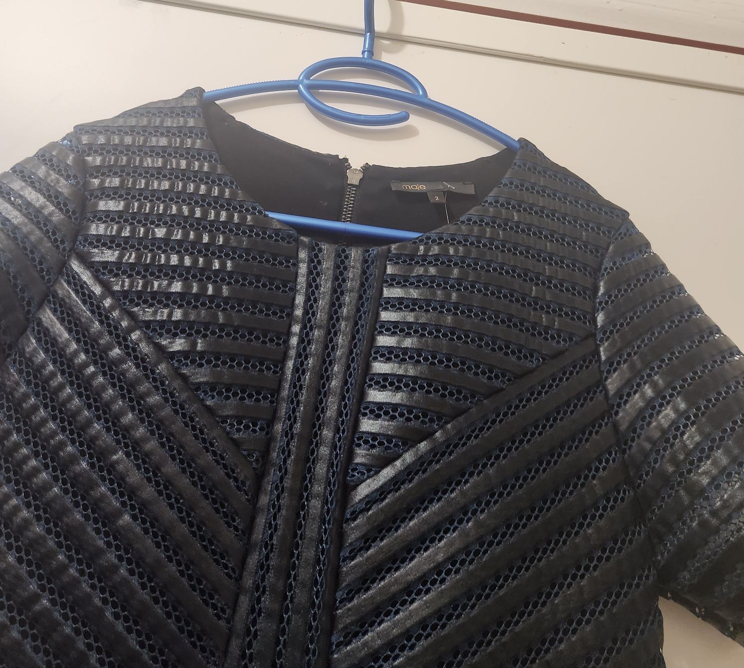 Maje Vestiti: Robe courte Maje noir détails structurés taille 38 – Usato da Niedergösgen venduto da Eva2410 3