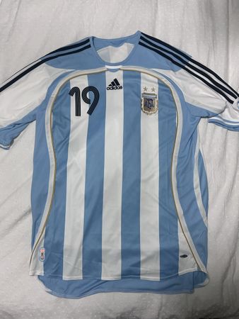 2006 Argentina adidas Reissue Home Shirt Messi #19