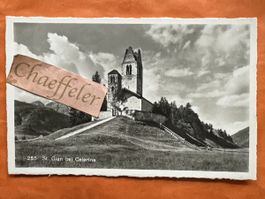 Alte Ansichtskarte St. Gian bei Celerina - Graubünden!