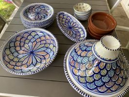 Tajine und Marokkanische Teller set