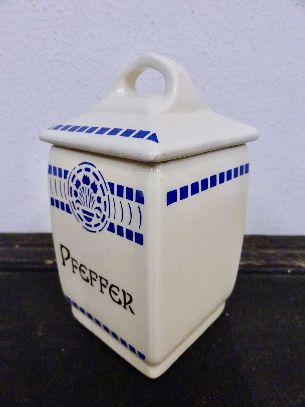 Contenitori & Simili: Vintage Vorratsdose PFEFFER Dose Vorratsbehälter Keramik – Nuovo (secondo la descrizione) da Kerzers venduto da zimmergruen 2