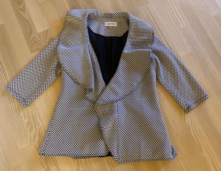 Calvin Klein Blazer Jacke Gr. 36 schwarz weiss Muster