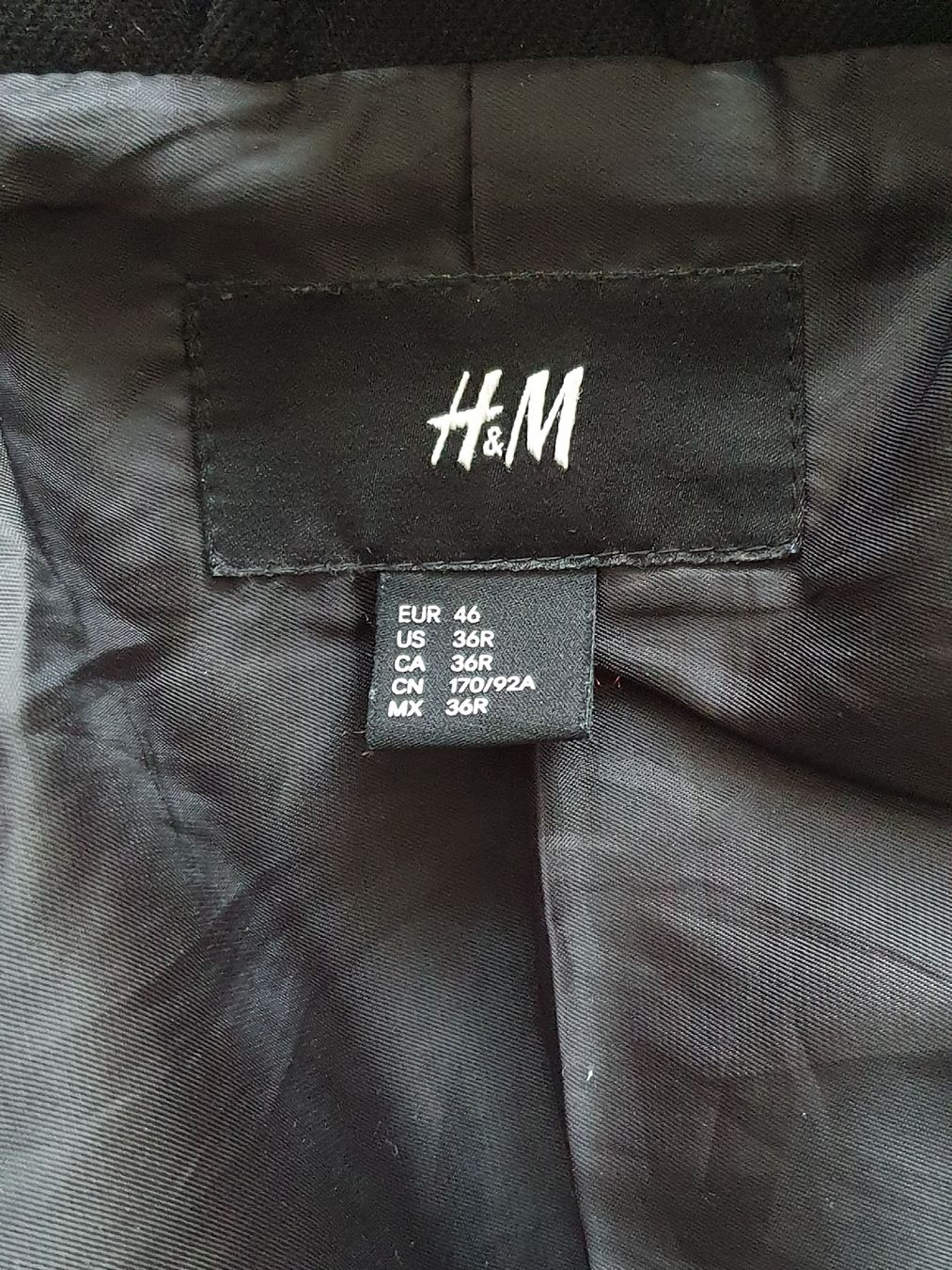 H&M Cappotti: Kurzmantel, Pea Coat, schwarz, Grösse 46 – Nuovo (secondo la descrizione) da Luzern venduto da Alles15stutz 3