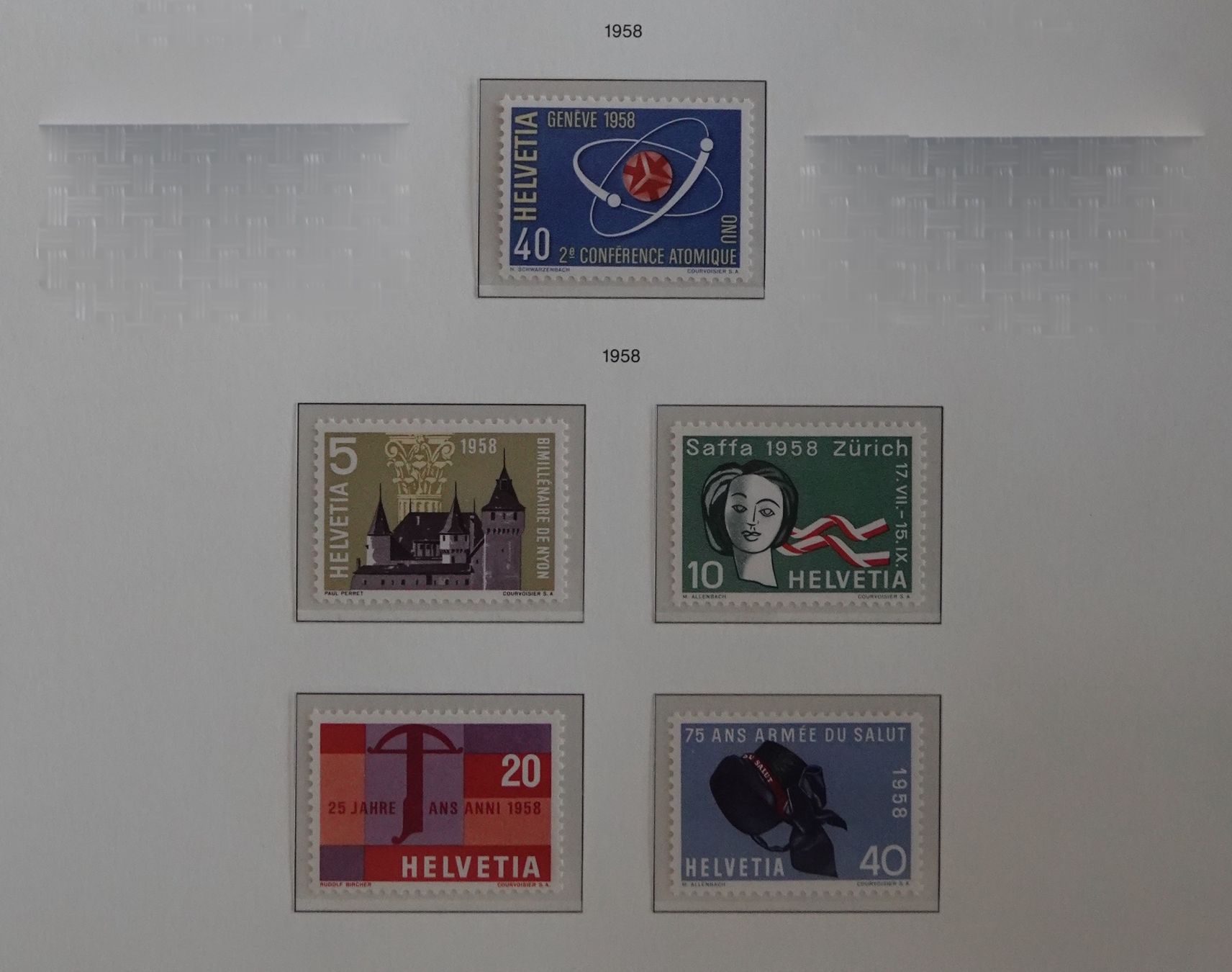 Tutti i francobolli: Werbe-, Gedenkmarken 1958 ungestempelt – Nuovo (secondo la descrizione) da Goldau venduto da Bofi0