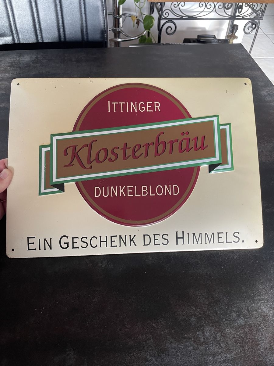 Insegne: Plaque Publicitaire Bière Ittinger Klosterbräu – Usato da Vallamand venduto da Bricbracbroc82