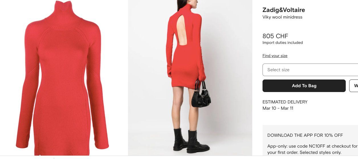 Zadig & Voltaire Vestiti: Zadig Voltaire Runway Dress – Nuovo e nell'imballaggio originale da Zürich venduto da jujusi 1