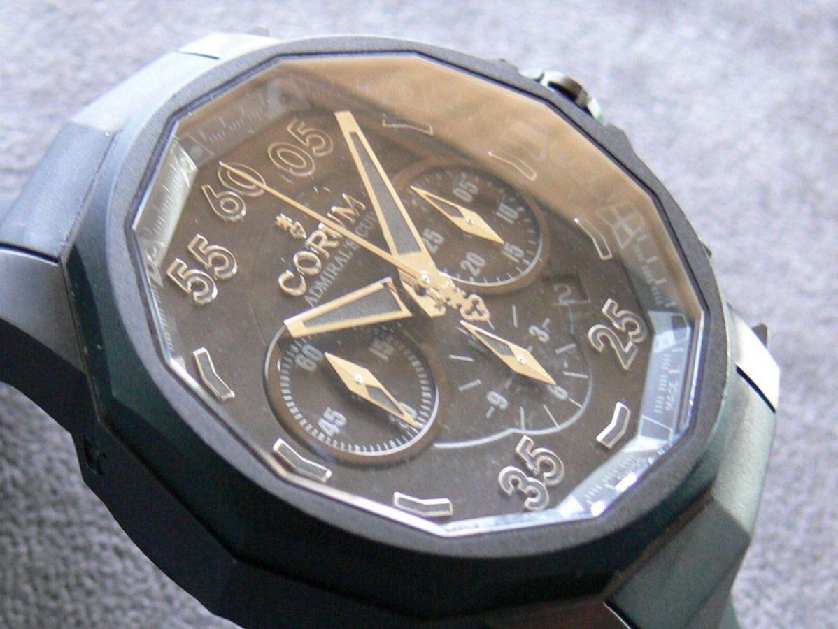 Corum Orologi: Corum Admirals Cup black Hull 48mm Titan  Automatic Chrono – Usato da Remigen venduto da Kelias 2