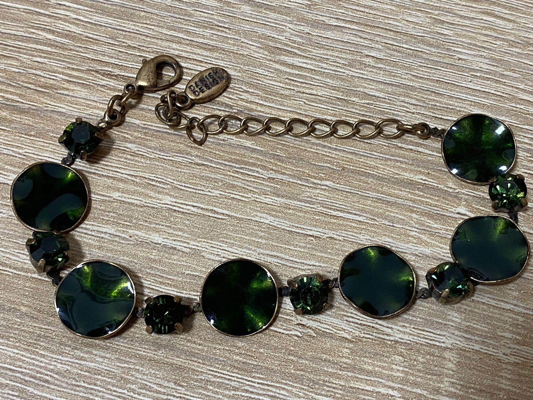 Armbänder & -reifen: Armband vintage, dunkel/grün – Gebraucht aus Bösingen von Trigusik