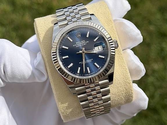 Rolex Uhren: Rolex Datejust 41 - Blau - Jubilee – Gebraucht aus Schindellegi von SchLux