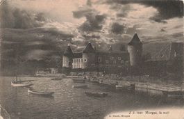 Morges (VD) – Hafenansicht bei Nacht