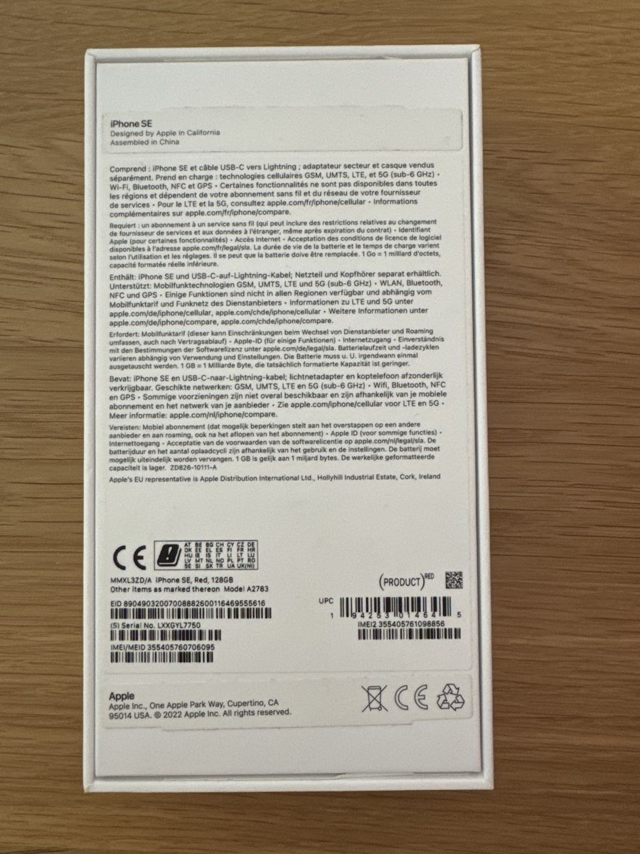 Apple Handys / Smartphones: IPhone SE 2022 – Gebraucht aus Neuhaus (SG) von  5