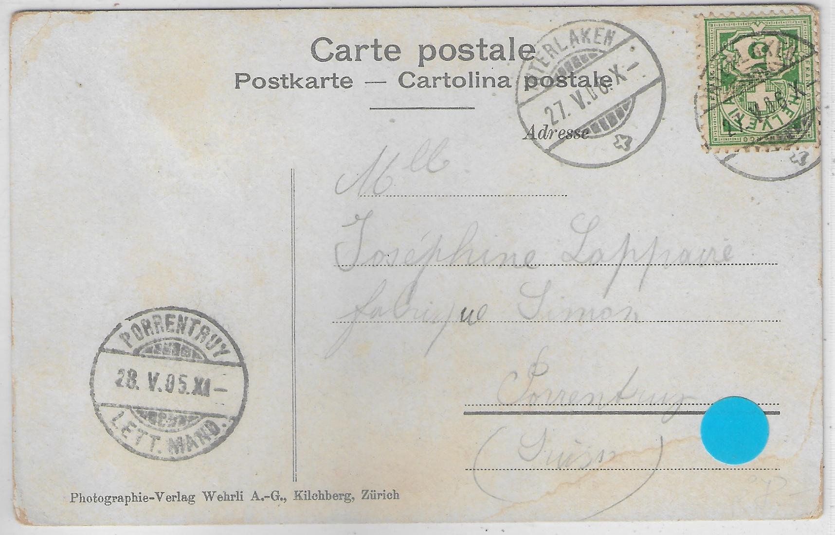 Cartoline postali: Berner Bäuerin - Litho – Usato da Ettingen venduto da Kartenplanet 1