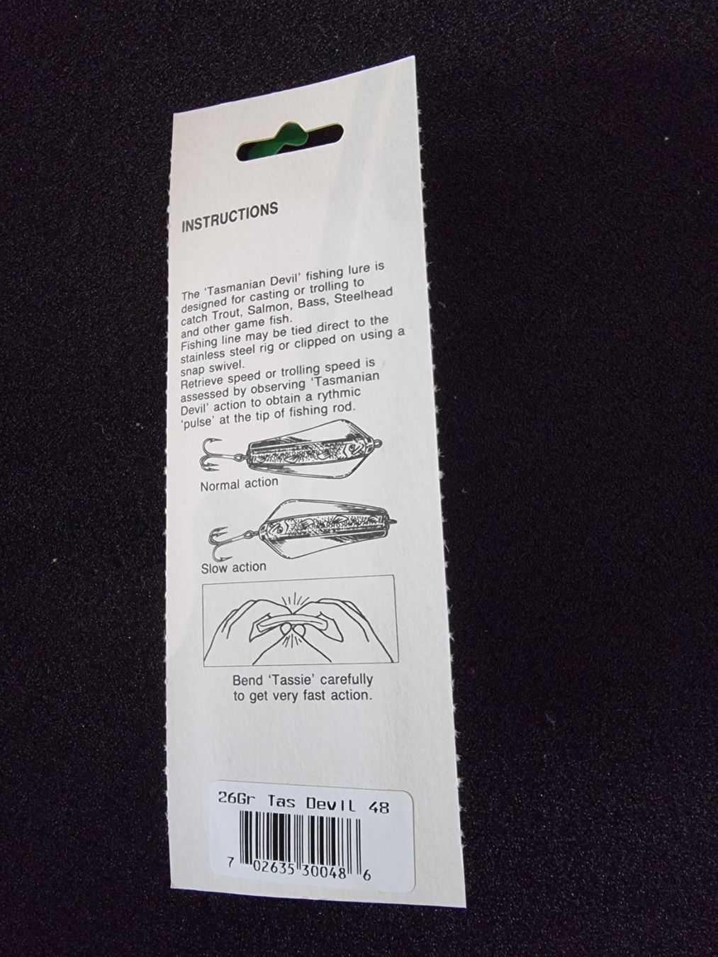 Esche: Angelköder Big Tasmanian Devil 75mm 26g Inline Löffel – Nuovo e nell'imballaggio originale da Abtwil SG venduto da Fischerei_Artikel 1