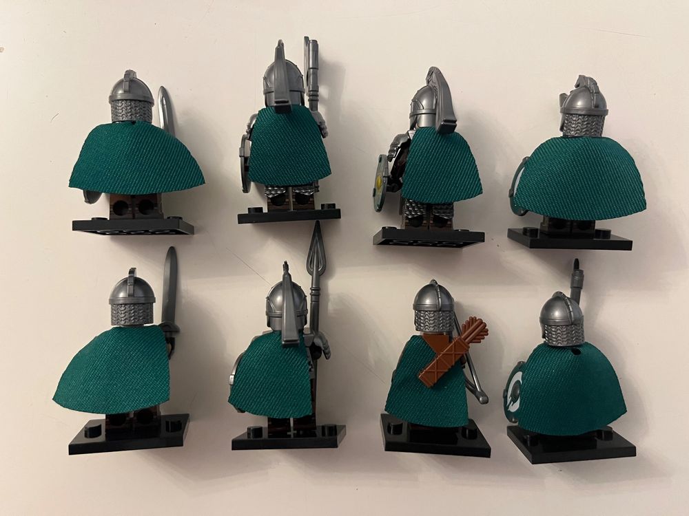 8x Klemmbaustein Rohan Soldaten Herr der Ringe (Neu (gemäss ...