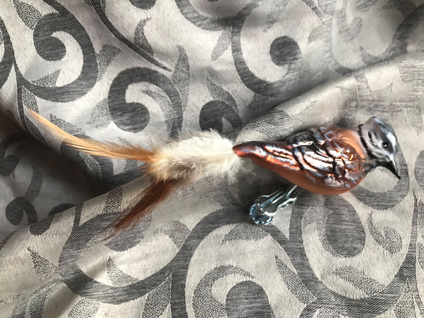 Tutte le decorazioni: Haubenmeise Vogel Christbaumschmuck – Nuovo e nell'imballaggio originale da Alpnach Dorf venduto da marvo