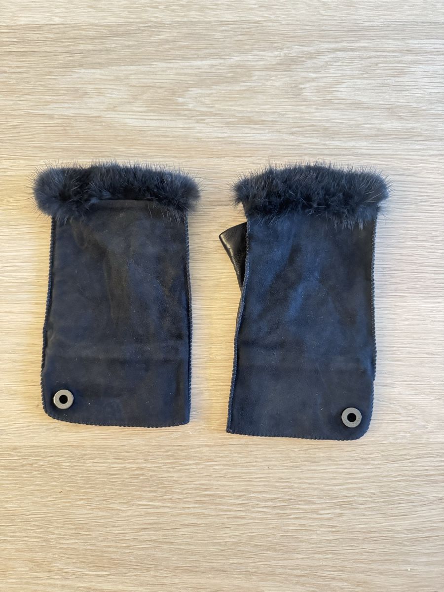 Loro Piana Handschuhe & Handstulpen: Luxury Italian Fingerless Leather Gloves – Neu (gemäss Beschreibung) aus Vésenaz von ann_7knk 1