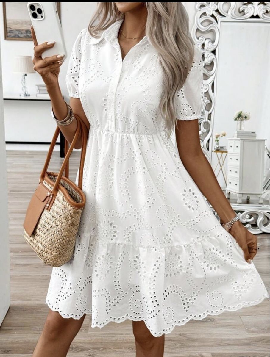 Kleider: Weisses Sommerkleid Gr. S Boho 👗 – Neu und originalverpackt aus Thun von noggi87