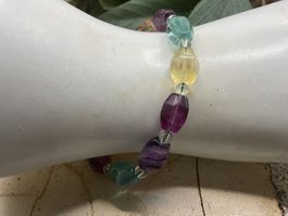 Armband elastisch mit Fluorit