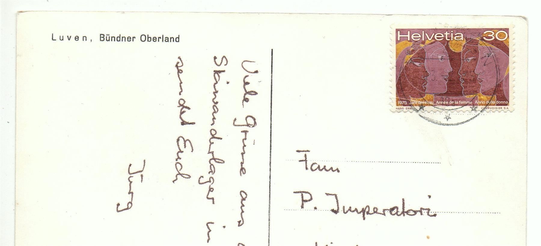Cartes postales: LUVEN Bündner Oberland – D'occasion à Jona par philajona 1