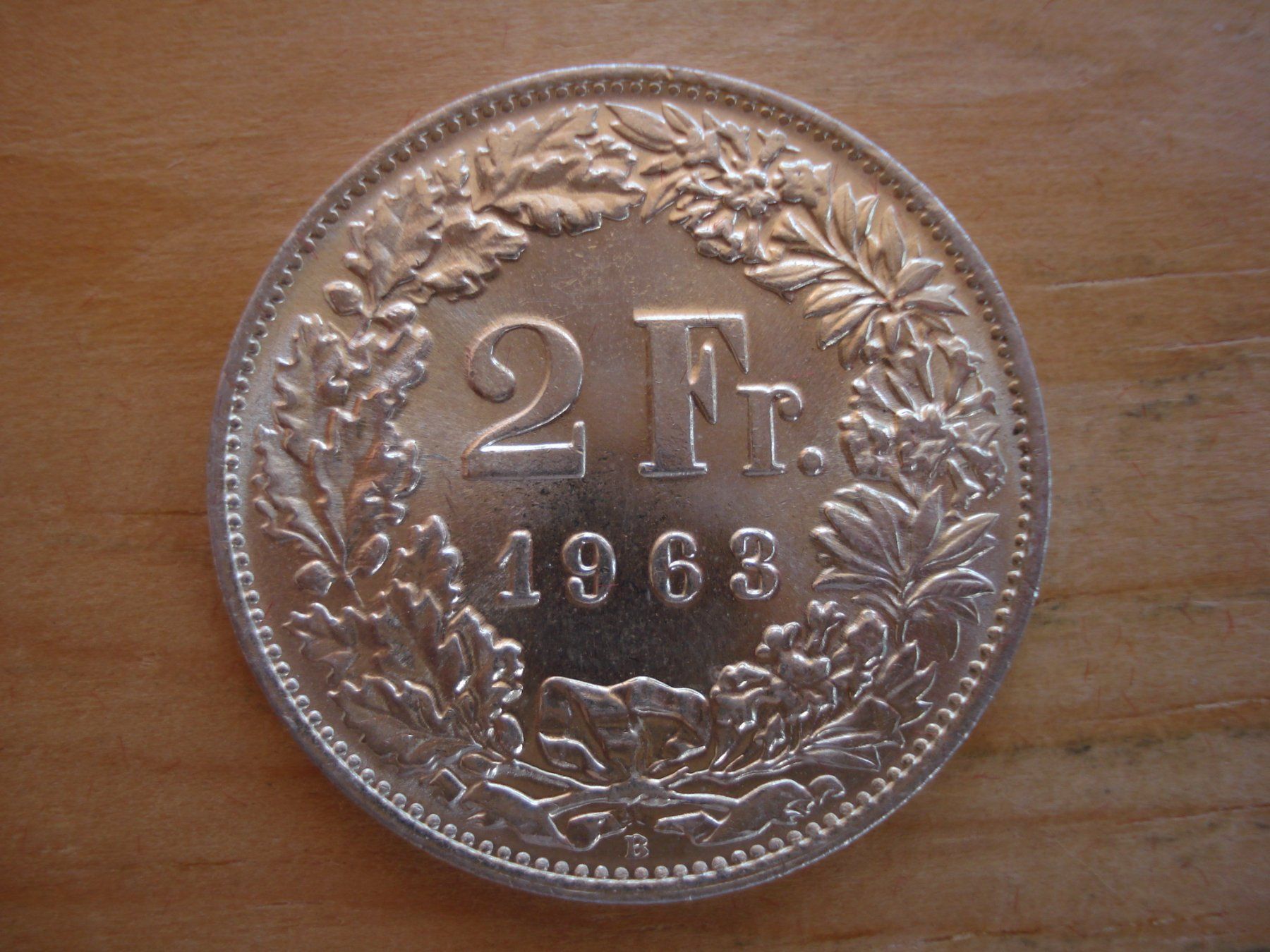 Tutti le monete: (C1) 2 Franken 1963 STGL – Usato da Erlach venduto da Net-Coins