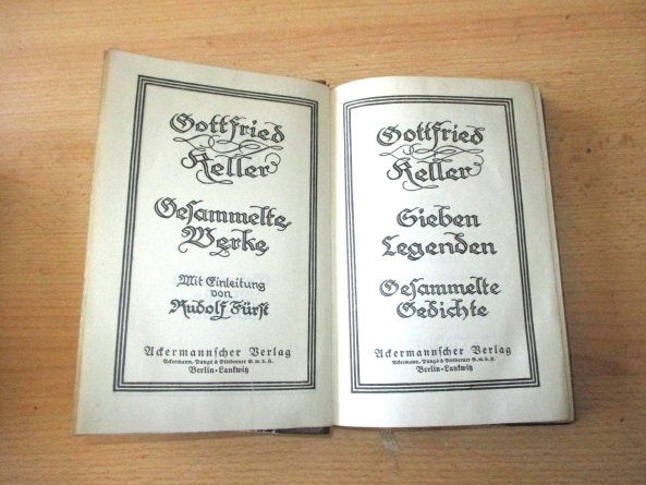 Bücher: Gottfried Keller Gesammelte Werke 5 Bände – Gebraucht aus Flims - Dorf von Stagediver 7