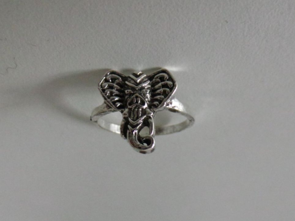 Anelli: Ring silberfarbig, Motiv Elefant, U52 – Nuovo (secondo la descrizione) da Flamatt venduto da Tattoo18