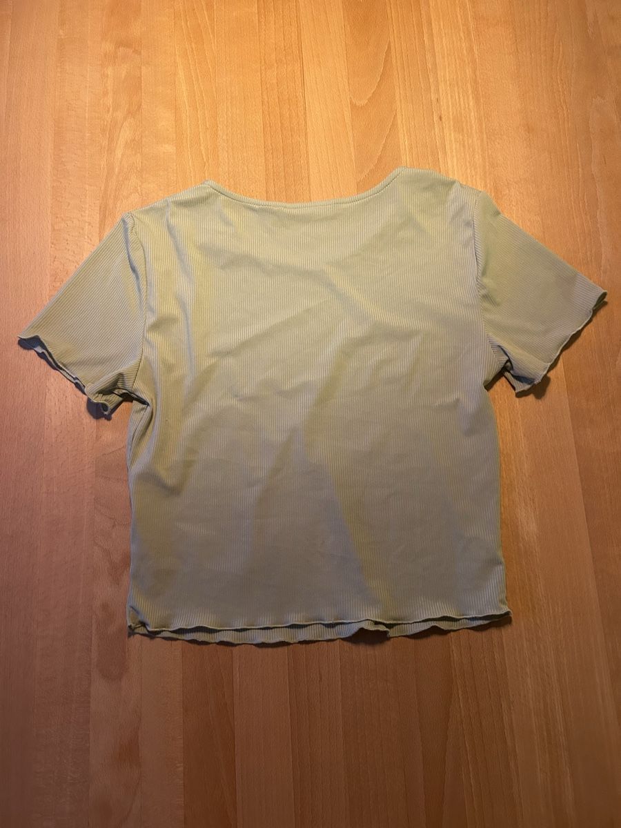 Vero Moda T-shirt: Vero Moda Top, mintgrün, gerippt, Sommer-Basic, Gr. M – Usato da Zürich venduto da frauchi4 2
