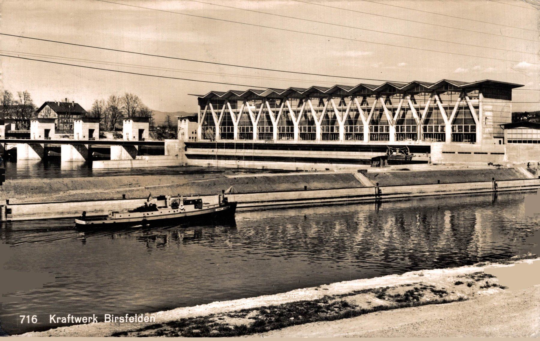 Cartoline postali: Kraftwerk Birsfelden – Usato da Bronschhofen venduto da Astore