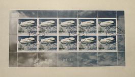 Briefmarken Bogen Zeppelin 180 Helvetia 2004 gestempelt