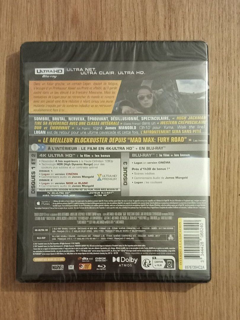 Tutti i DVDs: Logan 4K Ultra HD Blu-ray – Nuovo e nell'imballaggio originale da Yverdon-les-Bains venduto da fla_z2k7 1