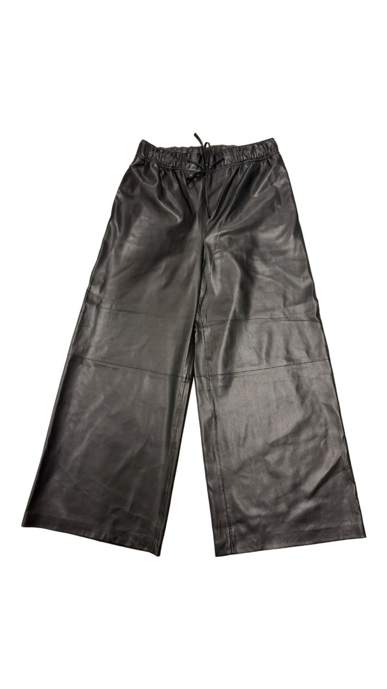 H&M Pantaloni: Weite Kunstleder Hose Gr. M schwarz lang – Nuovo (secondo la descrizione) da Regensdorf venduto da secondchancefashion