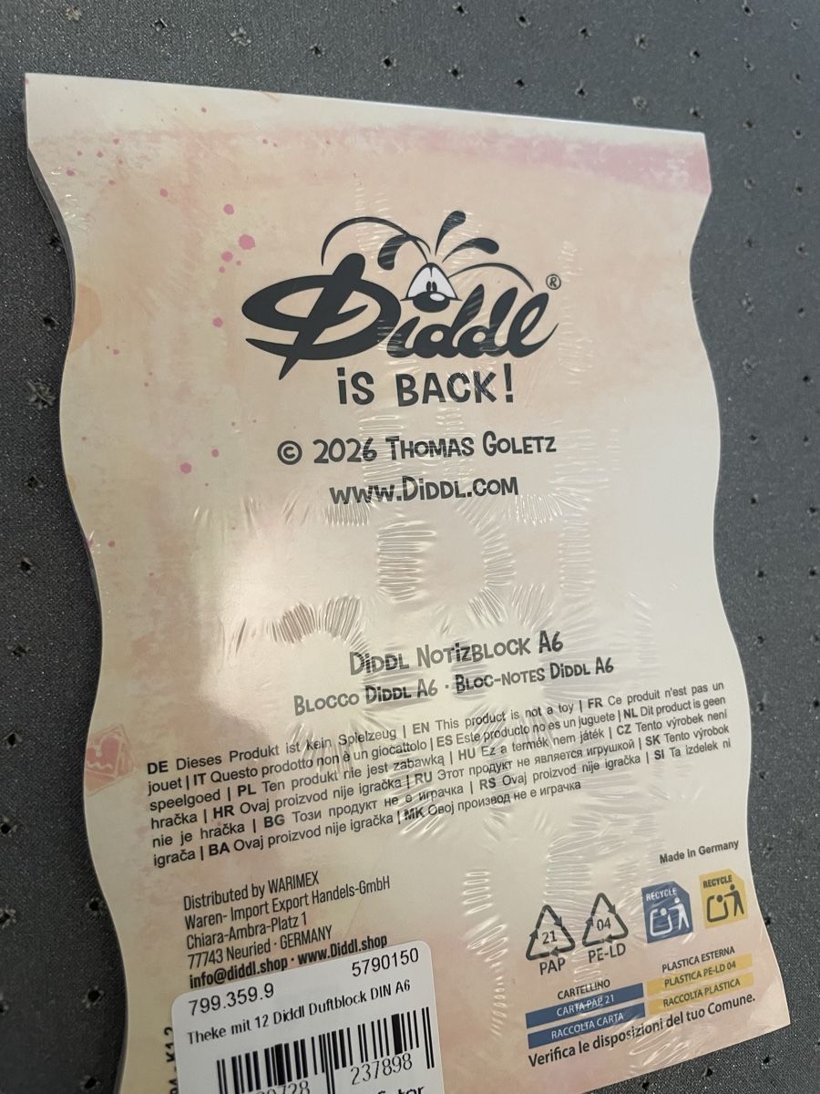 Blocchi: Diddl is back A6 Block neu verpackt! Diddlblock – Nuovo e nell'imballaggio originale da Zug venduto da chr_zmt5 1