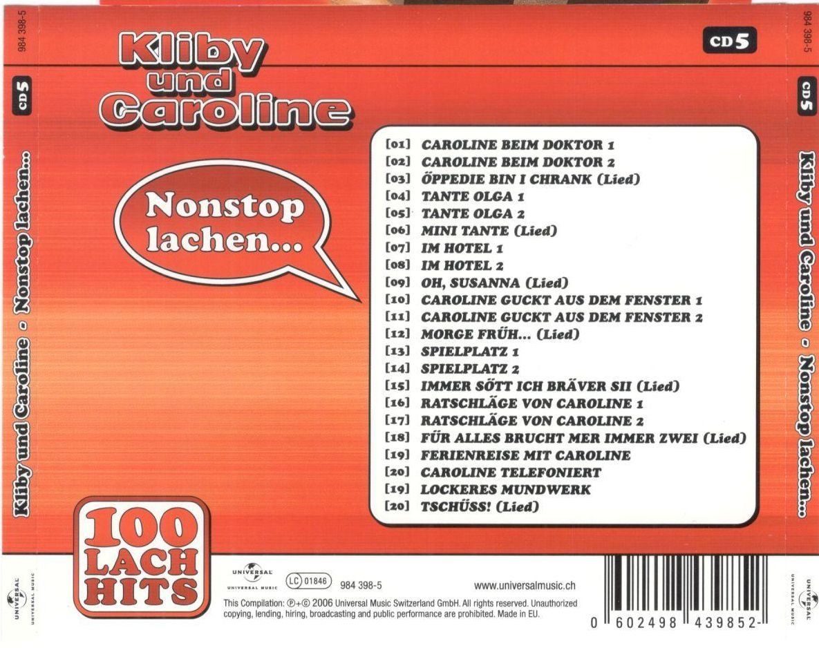 CD: CD Kliby und Cariline Vol. 05 – Usato da St. Margarethen TG venduto da ursk10 1