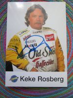 KEKE ROSBERG DTM FAHRER OPEL CALIBRA AUTOGRAMMKARTE ANTIK
