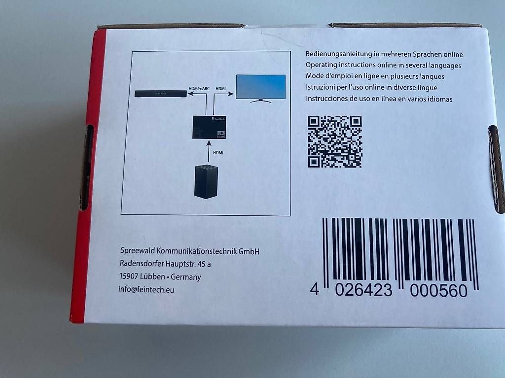 Convertitori: FeinTech AX310 HDMI 2.1 Audio Extractor eARC NEU – Nuovo e nell'imballaggio originale da Widnau venduto da Uhcmoere 1