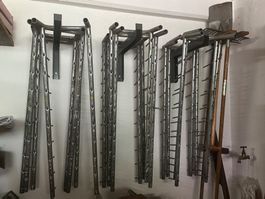 6 x Paar Spritz- und Stapelböckli 103 cm Höhe - Malerbedarf