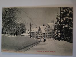 Ansichtskarte Speicher im Winter 1906/07 gelaufen RZ