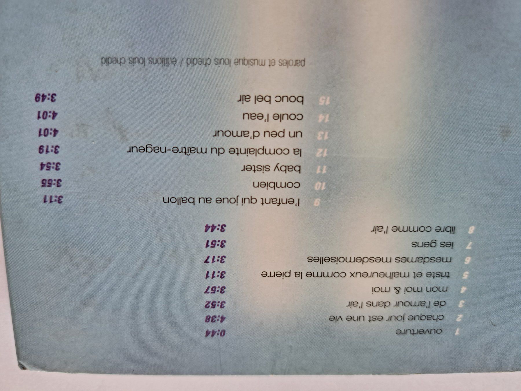 CDs: Cd Louis Chedid - BoucBelair  – Gebraucht aus Pully von bro_n52j 2