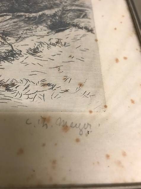 Dipinti: Acquaforte originale firmato da CARL THEODOR MEYER-Basel – Usato da Breganzona venduto da dan_qlf5 3