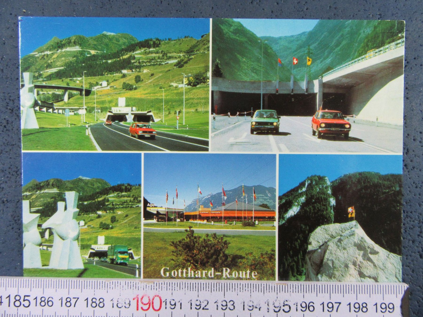 Ansichtskarten: GOTTHARD ROUTE STRASSENTUNNEL ~17km SEIT 1980 URI AK – Gebraucht aus Ettingen von Hausi4711
