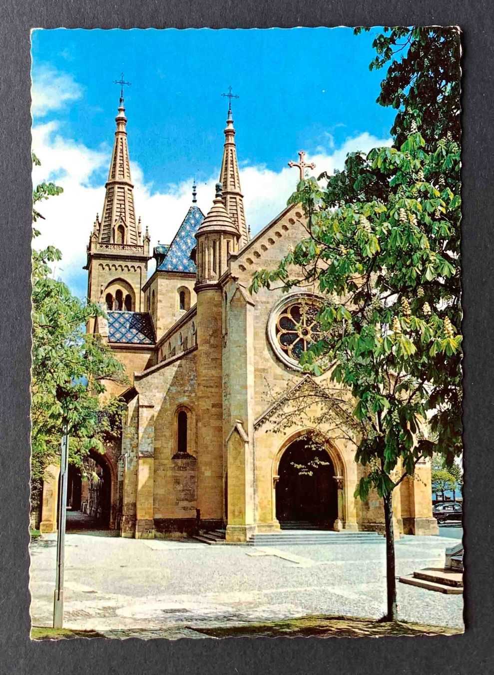 Ansichtskarten: AK Neuchatel La Collégiale – Gebraucht aus Goldau von artelier1