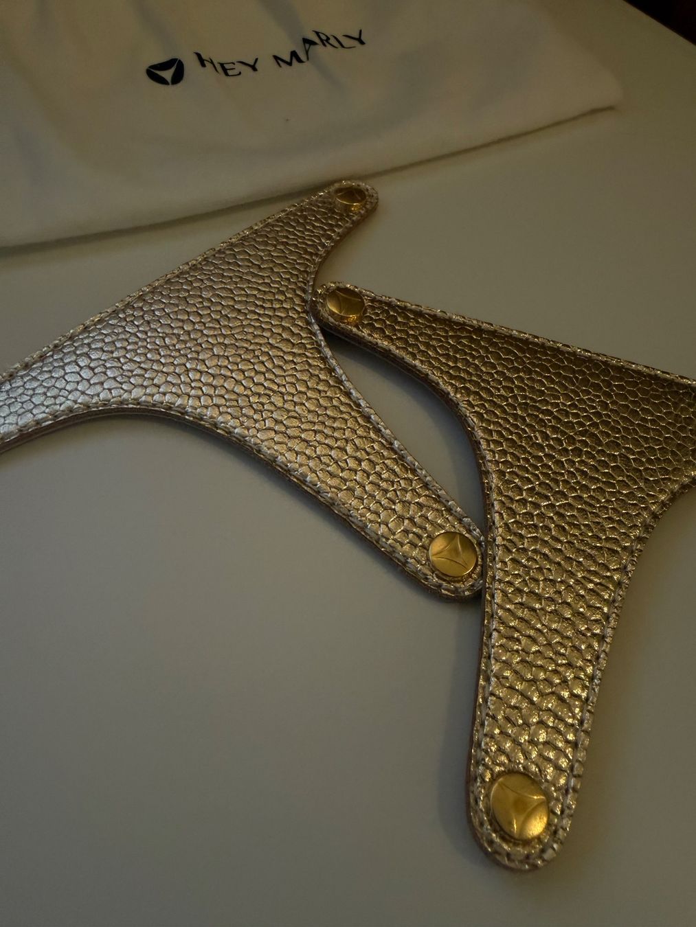 Scarpe da donna: HEY MARLY Topping Leder Gold mit Beutel Neu – Usato da Zürich venduto da pire01 1
